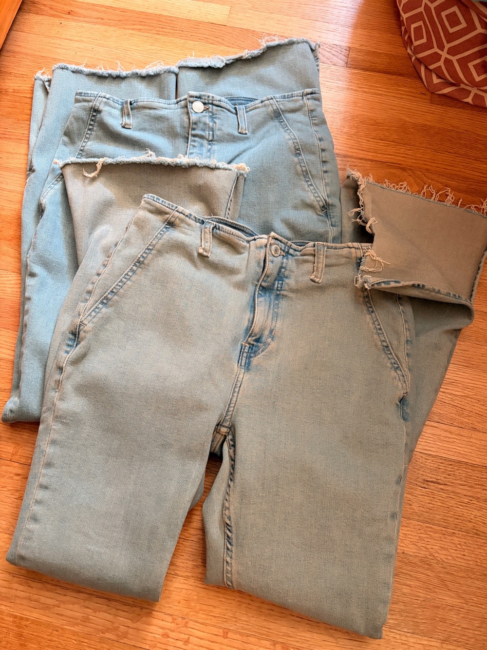 Free People Jeans - Split Raw Flare Hem - 29 Short